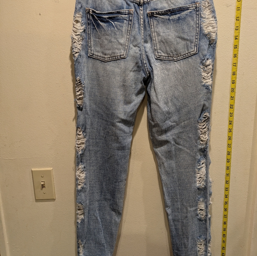 Pistola High Rise Distressed Blue Jeans Size 25 - Picture 7 of 10